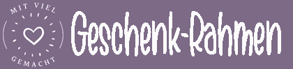 Geschenk Rahmen - Bestickte Baby Windeln mit Namen-Logo