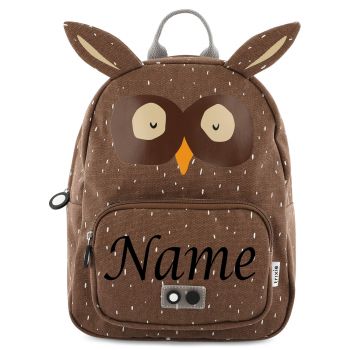 TRIXIE Kinder Rucksack mit Namen-EULE