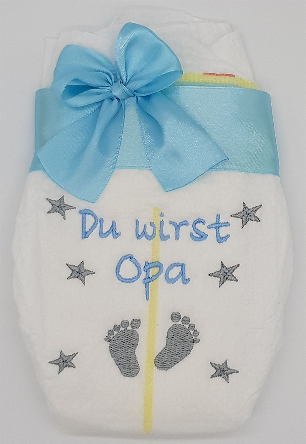 Mädchen Bestickte Windel Geburt Geschenk für Oma und Opa Kind Baby Junge 