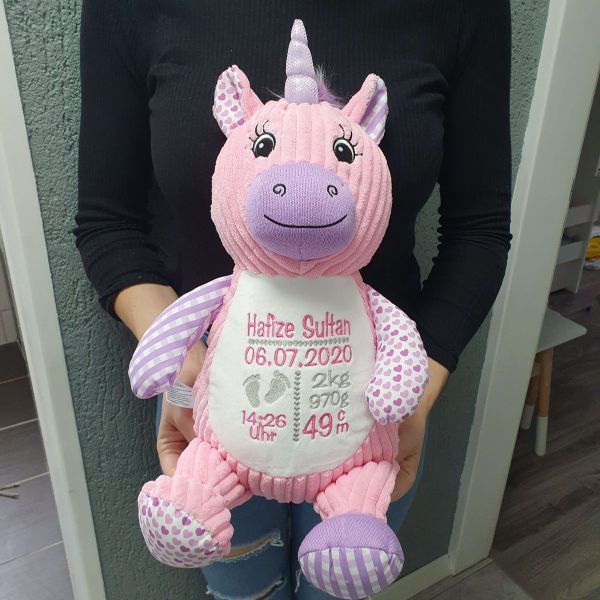 Personalisiertes Einhorn Rosa